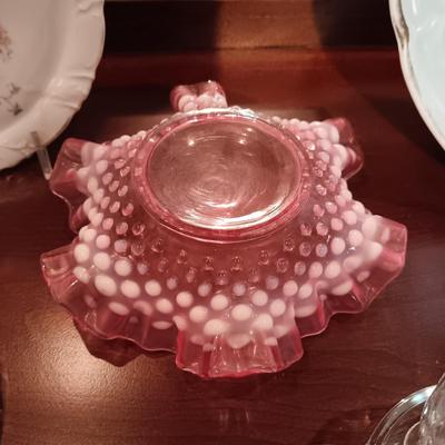 CUT GLASS AND FENTON BOWLS, SHAKERS AND MORE