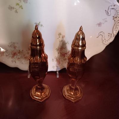 WEIGHTED STERLING CANDLE HOLDERS, DOROTHY C THORPE STERLING ON CRYSTAL BOWL AND MORE