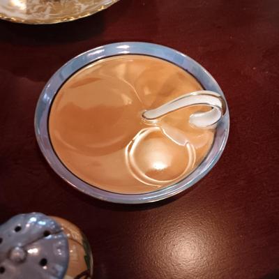 SHIRLEY TEMPLE AND MUSTACHE CUPS PLUS TEACUPS AND SAUCERS