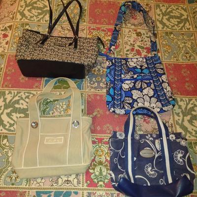 Collection of Hand/Shoulder Bags: Vera Bradley, Kenneth Cole, Tommy Hilfiger