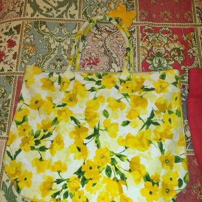 Pair of Tote Bags- Crabtree & Evelyn and Punctuate