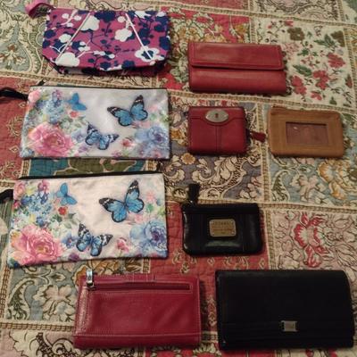 Collection of Ladies Wallets and Cosmetic Bags