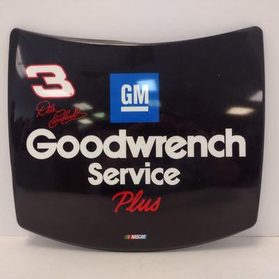 Sale Photo Thumbnail #1246: Replica Dale Earnhardt Metal NASCAR Stock Car Hood #3 GM Goodwrench Service Plus Monte Carlo Wall Decor