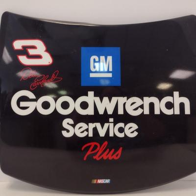 Sale Photo Thumbnail #1248: Replica Dale Earnhardt Metal NASCAR Stock Car Hood #3 GM Goodwrench Service Plus Monte Carlo Wall Decor