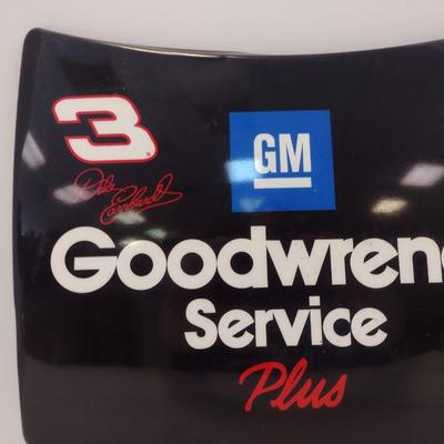 Sale Photo Thumbnail #1247: Replica Dale Earnhardt Metal NASCAR Stock Car Hood #3 GM Goodwrench Service Plus Monte Carlo Wall Decor