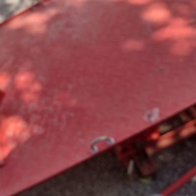 Hydraulic Motorcycle Shop Lift Steel Plate Platform