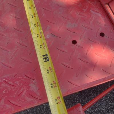 Hydraulic Motorcycle Shop Lift Steel Plate Platform