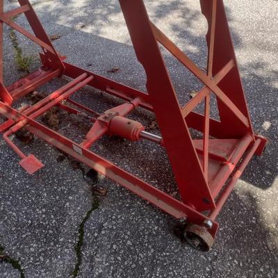 Hydraulic Motorcycle Shop Lift Steel Plate Platform