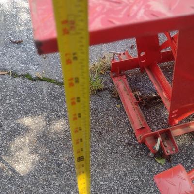 Hydraulic Motorcycle Shop Lift Steel Plate Platform