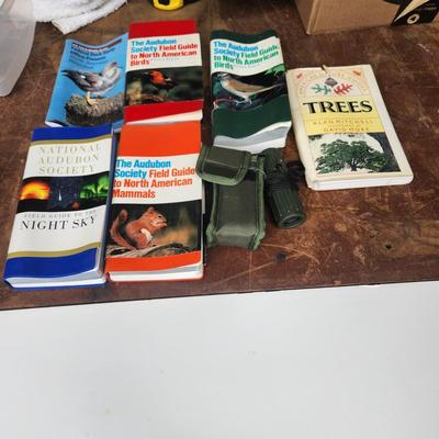 Collection of Audubon Books Birds, mammals, Night Sky w Monocular, Bird Call
