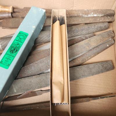 Box lot of Files Nicholson File Co. Round Chainsaw and others