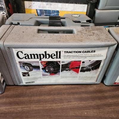 Lot of Campbell Tire Traction Cables Different Sizes