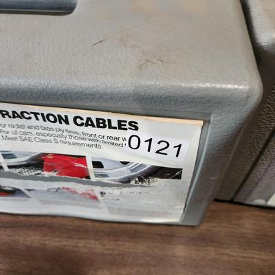 Lot of Campbell Tire Traction Cables Different Sizes