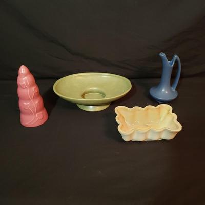 Niloak Stoneware Pitcher & More Pottery (LR-KD)