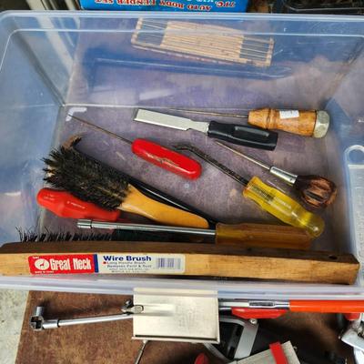 Another Misc. Tool Lot Stanley, Dremel Moto tool Magnetic Pickup tool and more see pics