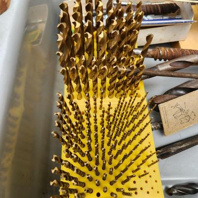 Massive Drill Bit lot Irwin, Delta, Black and Decker, Fuller Countersinks, Forstner, Brad Point Woodbits Germany, Bosch, and others