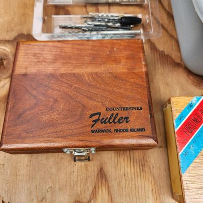 Massive Drill Bit lot Irwin, Delta, Black and Decker, Fuller Countersinks, Forstner, Brad Point Woodbits Germany, Bosch, and others