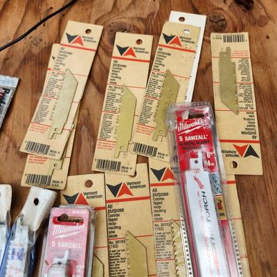 Lot of Saw Blades Milwaukee Sawzall , Vermont American