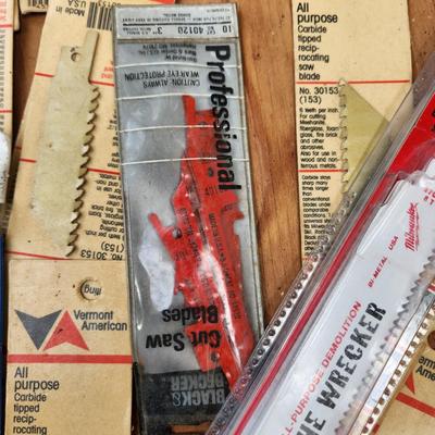Lot of Saw Blades Milwaukee Sawzall , Vermont American