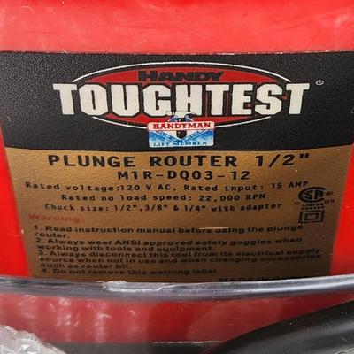 Handy Toughtest Plunge Router 1/2" in box with Bag