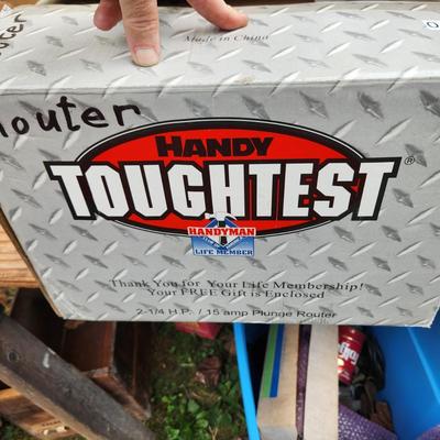 Handy Toughtest Plunge Router 1/2" in box with Bag
