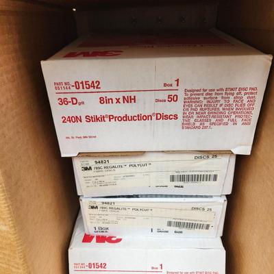 Large Sand Paper Lot 3m, Norton, Delta, Hook N Sand 3M Regalite Polycut Stikit Discs
