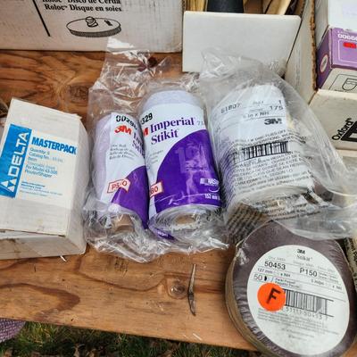 Large Sand Paper Lot 3m, Norton, Delta, Hook N Sand 3M Regalite Polycut Stikit Discs