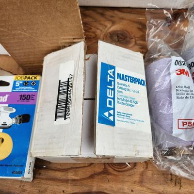 Large Sand Paper Lot 3m, Norton, Delta, Hook N Sand 3M Regalite Polycut Stikit Discs