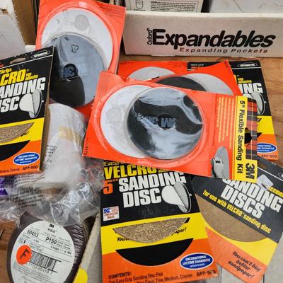 Large Sand Paper Lot 3m, Norton, Delta, Hook N Sand 3M Regalite Polycut Stikit Discs