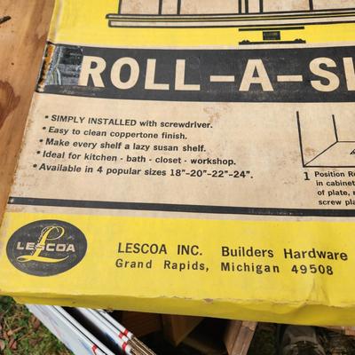 Lot of 3 NOS Lescoa Roll-a -Shelf 18" diameter