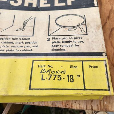 Lot of 3 NOS Lescoa Roll-a -Shelf 18" diameter