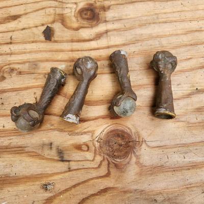 4 Claw Glass Ball Piano Stool Feet only