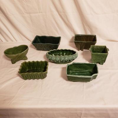 Green Glazed Planters by Hull, Cookson, UPCO & More (LR-KD)