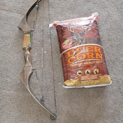 Ben Pearson Bow and deer corn