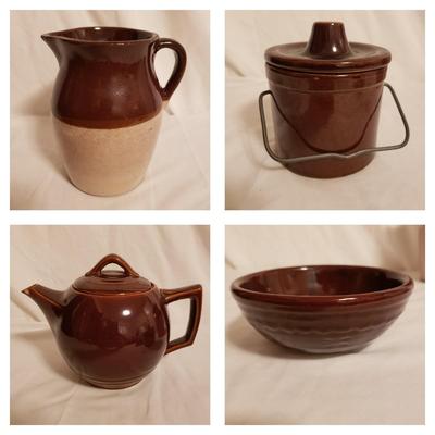 Brown Stoneware Pottery-McCoy and More (LR-KD)