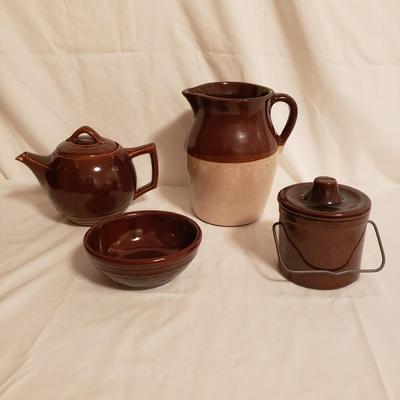 Brown Stoneware Pottery-McCoy and More (LR-KD)
