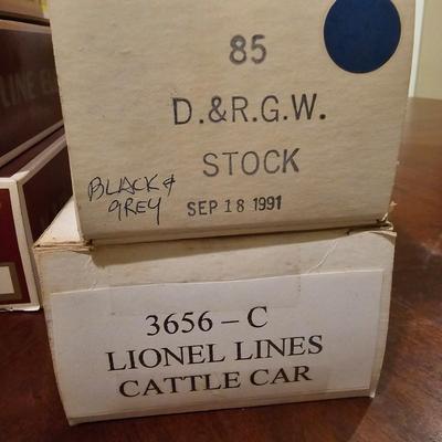 Assortment of Empty O Gauge Car Boxes (T2-JS)