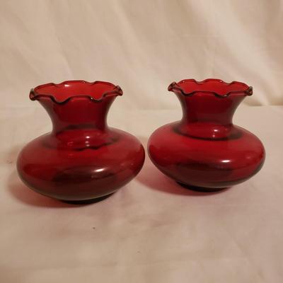 Vintage Reds and Yellows Glassware (LR-KD)