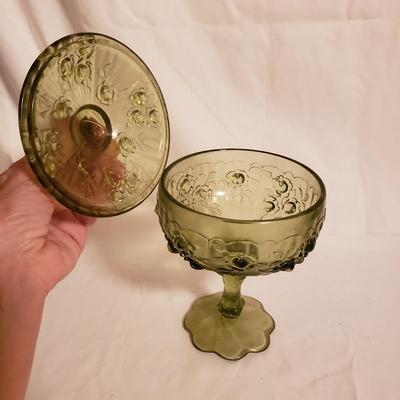 Green and Brown Glassware-Fenton, FTD and More (LR-KD)