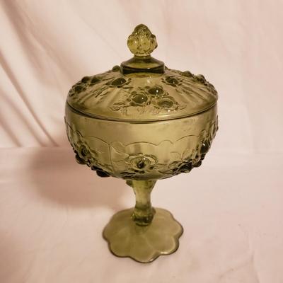 Green and Brown Glassware-Fenton, FTD and More (LR-KD)