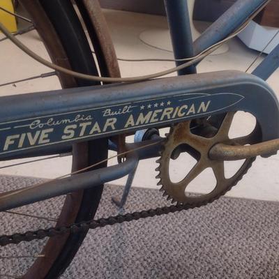 Highly Collectible Vintage Columbia Built 5 Star Bicycle with Sturmey Archer 3 Speed Gear Set