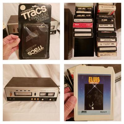 Radio Shack Realistic 8 Track Player W/Tapes (LR-KD)
