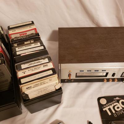 Radio Shack Realistic 8 Track Player W/Tapes (LR-KD)