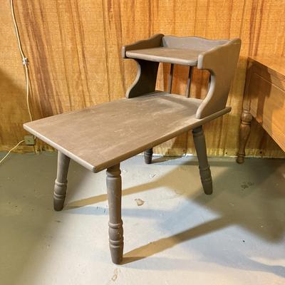 LOT 162B: Pair of Basic End Tables - one 2 Tiered & one w/ Drawer