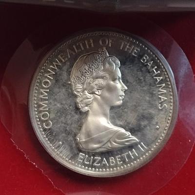1973 Commonwealth of the Bahamas $10 Sterling Silver Proof Coin 10 July 1973 Independance 49 grams (#10)