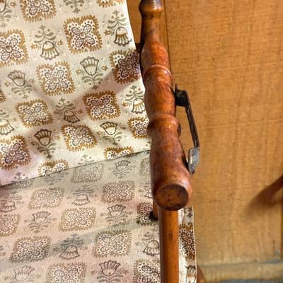 LOT 165B: Vintage Thayer High Chair & Hawkeye Quality Baskenette by Burlington Basket Company