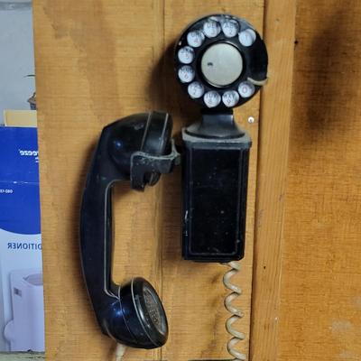 LOT 153B: Antique Western Electric 211 Rotary Wall Phone and Pair IBM Intercoms