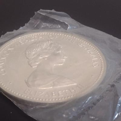 1973 Commonwealth of the Bahamas $10 Sterling Silver Uncirculated Coin 10 July 1973 Independance 49 grams (#20)