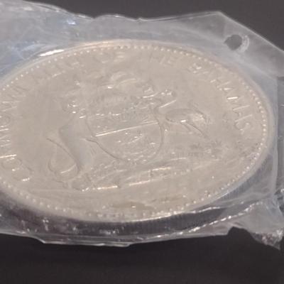 1975 Commonwealth of the Bahamas $10 Sterling Silver Uncirculated Coin 10 July 1973 Independance 49 grams (#22)