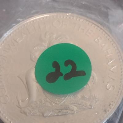 1975 Commonwealth of the Bahamas $10 Sterling Silver Uncirculated Coin 10 July 1973 Independance 49 grams (#22)